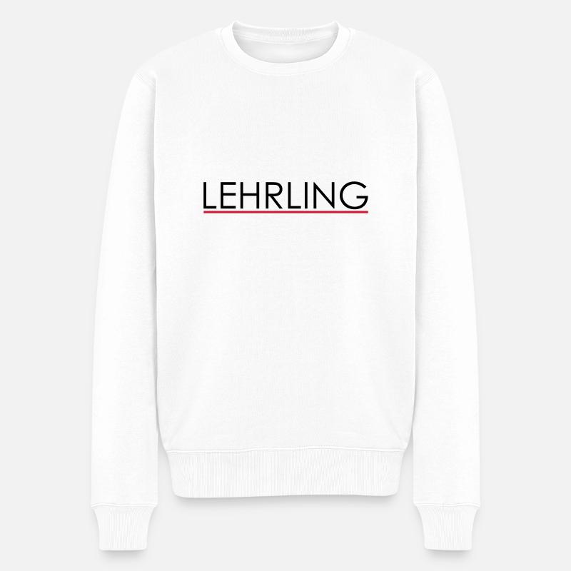 lehrling - Männer Premium Bio Pullover - Weiß