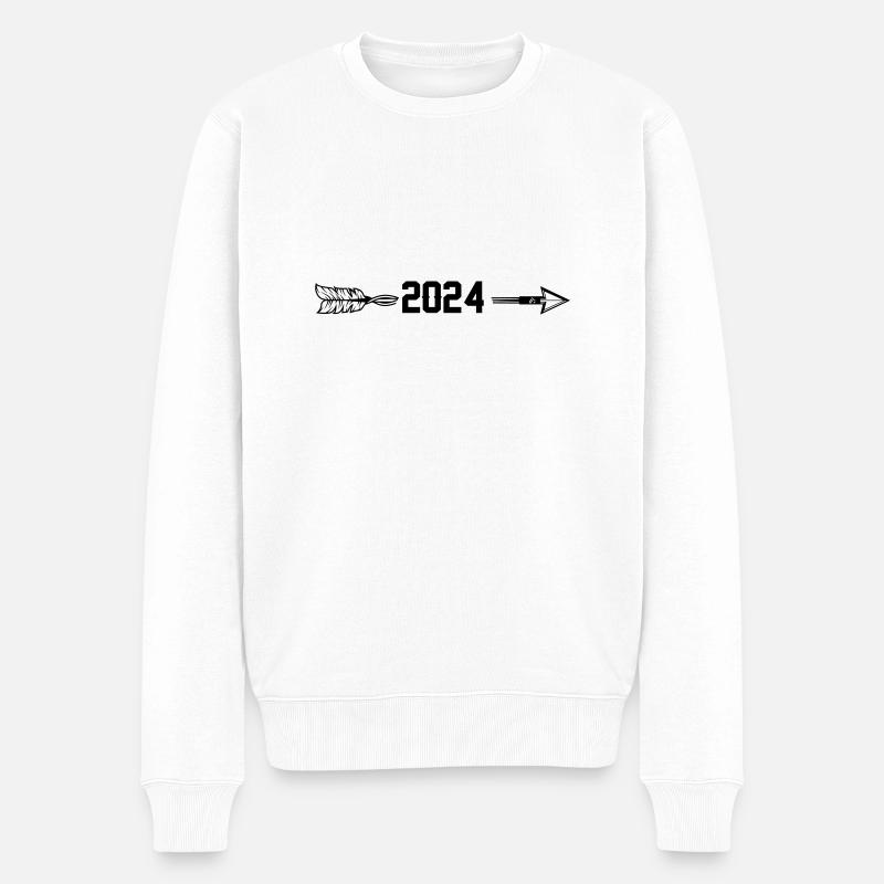 Flèche 2024 - Pull Premium bio Homme - blanc