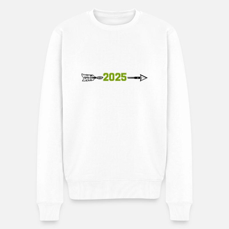 Flèche 2025 - Pull Premium bio Homme - blanc