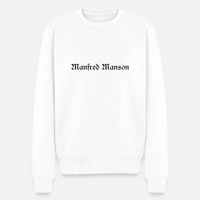 Manfred Manson - Männer Premium Bio Pullover - Weiß