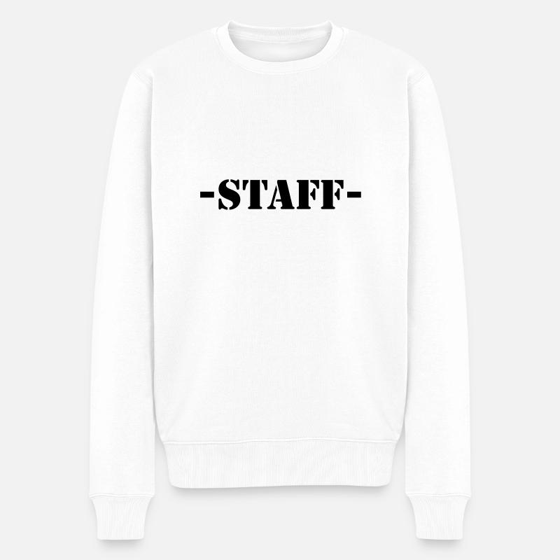 staff - Pull Premium bio Homme - blanc