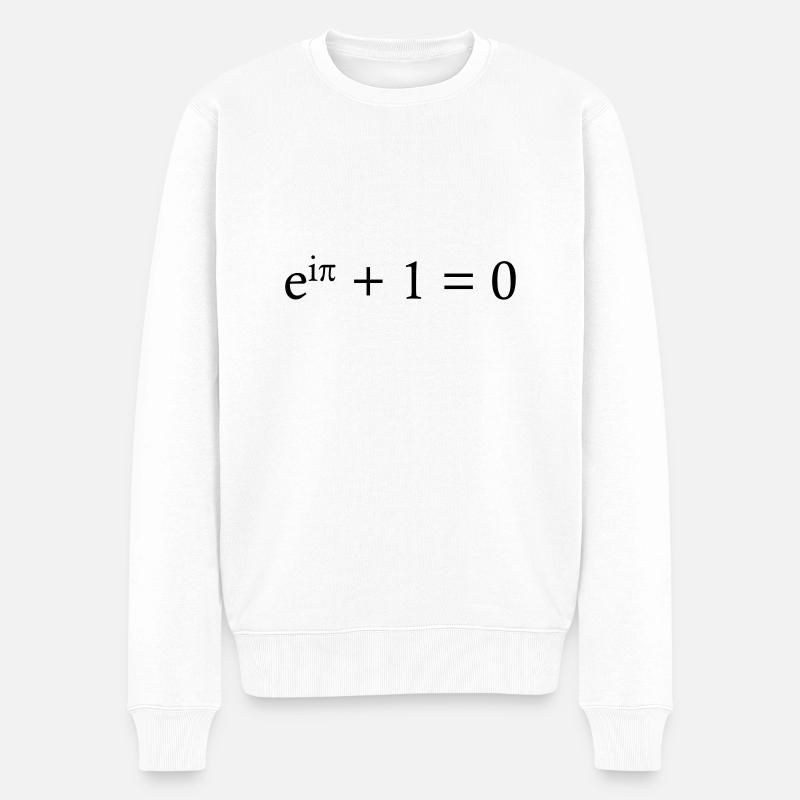euler - Männer Premium Bio Pullover - Weiß