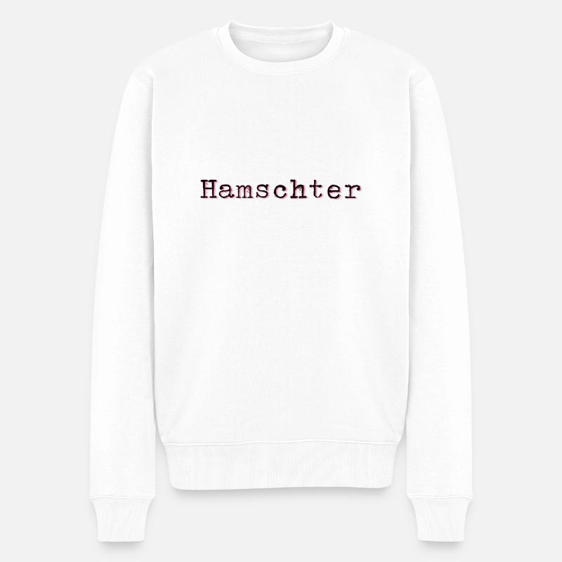 Schweizerdeutsch Hamster - Männer Premium Bio Pullover - Weiß