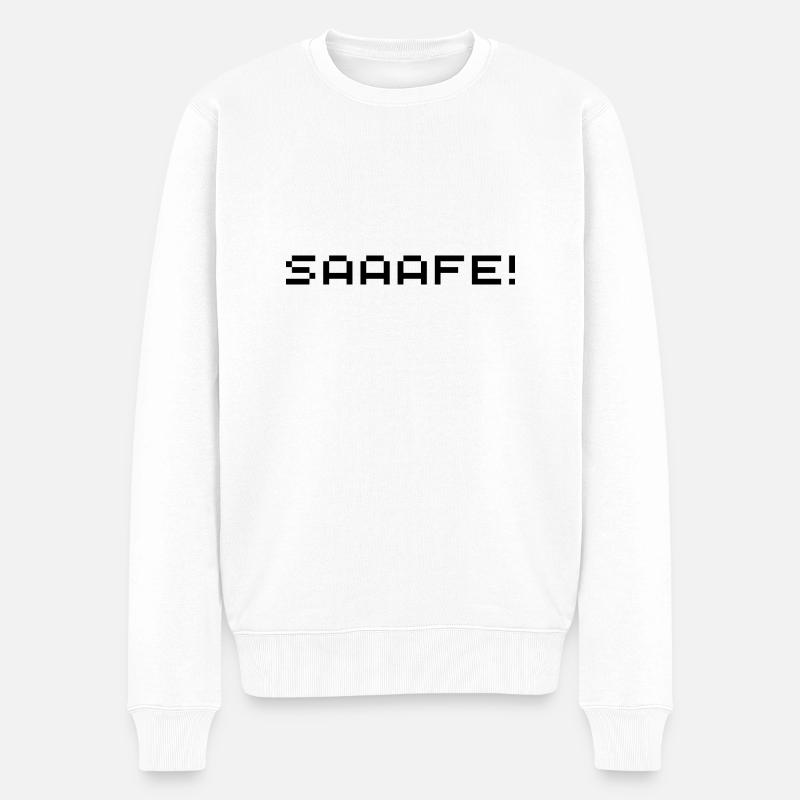 Saaafe - Männer Premium Bio Pullover - Weiß