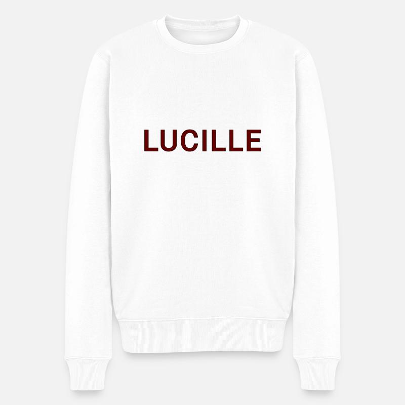 Lucille - Männer Premium Bio Pullover - Weiß