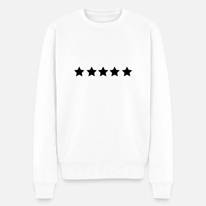 étoile - Pull Premium bio Homme - blanc