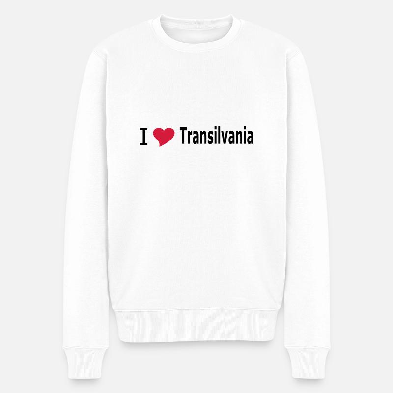 J'aime Transylvanie - Transylvanie - Transylvanie - Pull Premium bio Homme - blanc