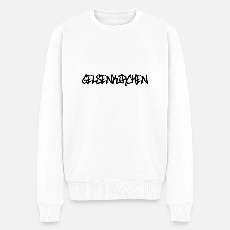 Gelsenkirchen Graffiti - Pull Premium bio Homme - blanc