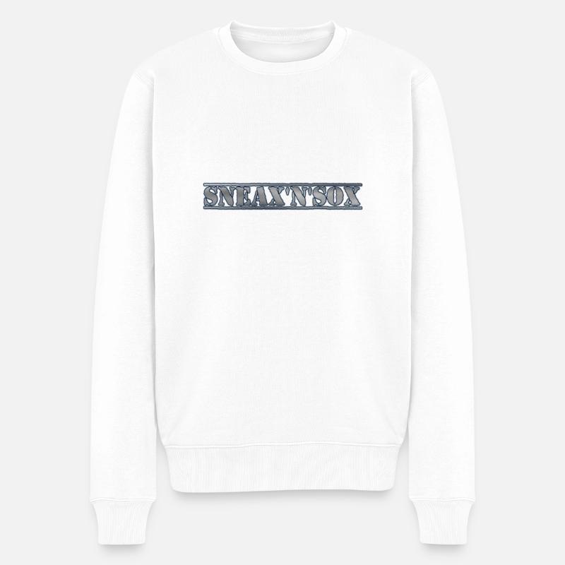 SNEAX'N'SOX - Männer Premium Bio Pullover - Weiß