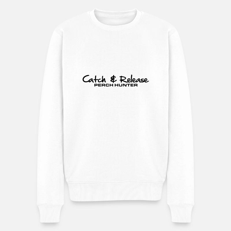 C&R Perch Hunter - Männer Premium Bio Pullover - Weiß