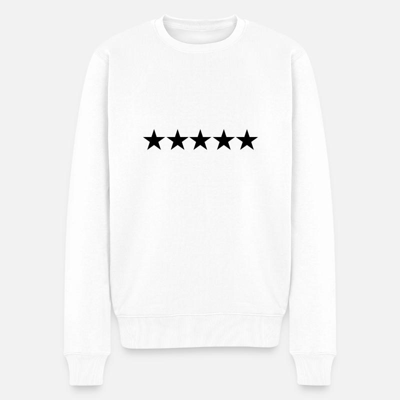 stars - Pull Premium bio Homme - blanc