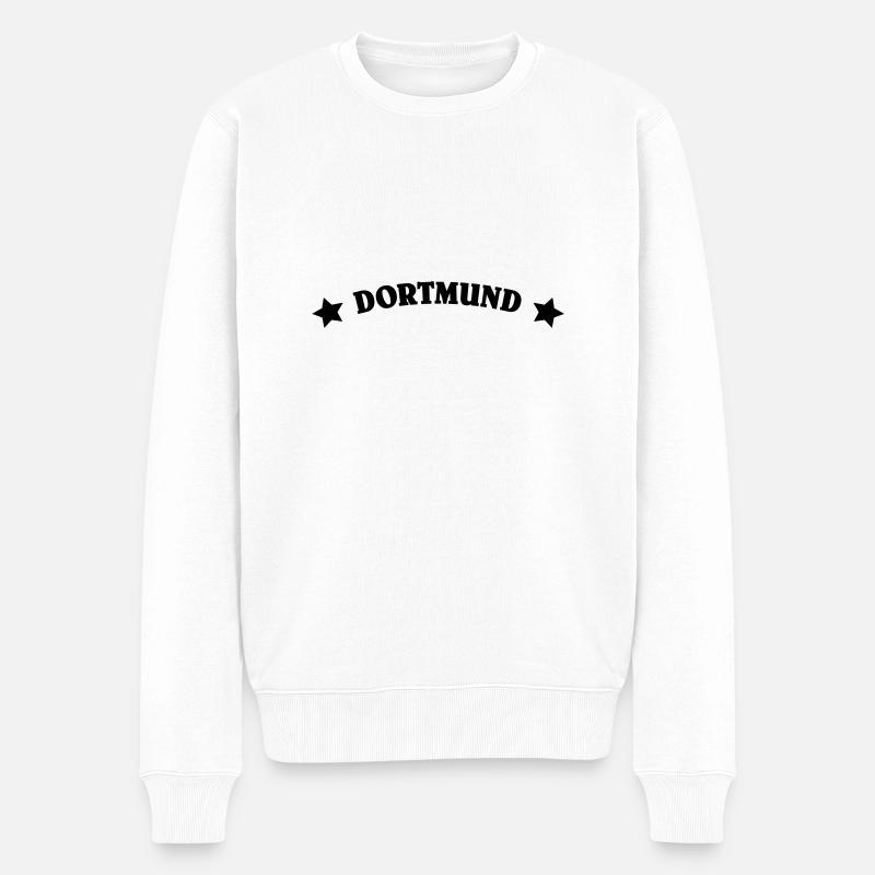 Dortmund - Männer Premium Bio Pullover - Weiß