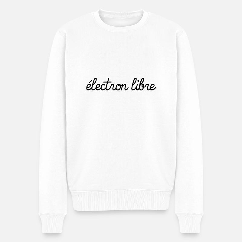 Electron Libre - Pull Premium bio Homme - blanc