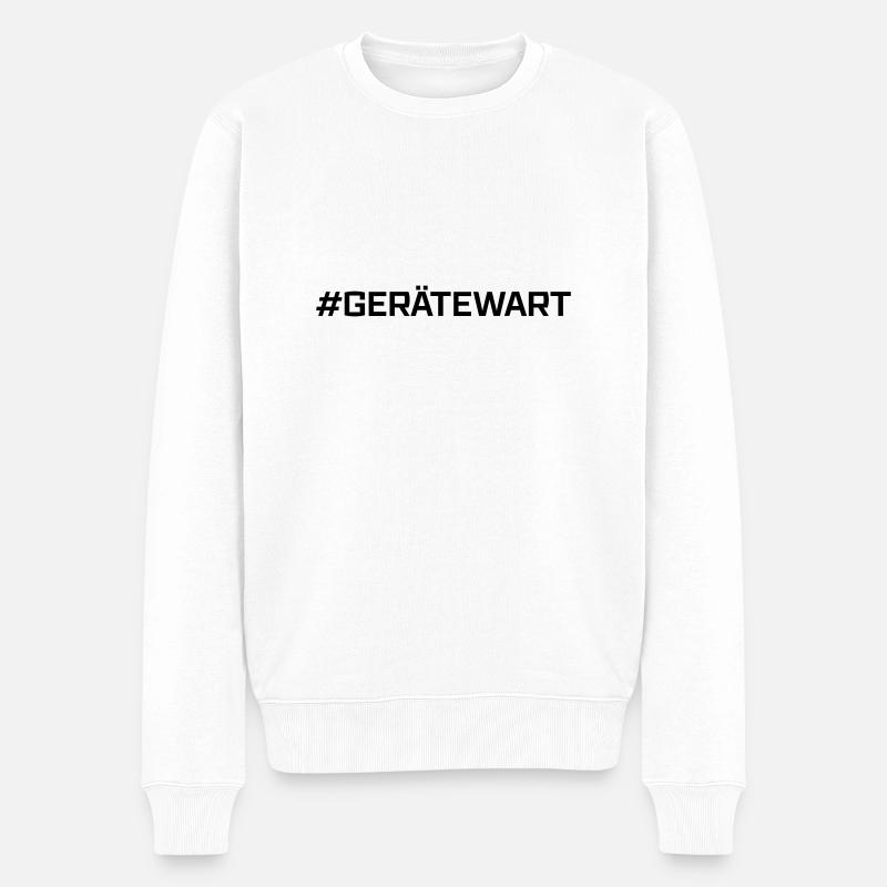 #Gerätewart - Männer Premium Bio Pullover - Weiß