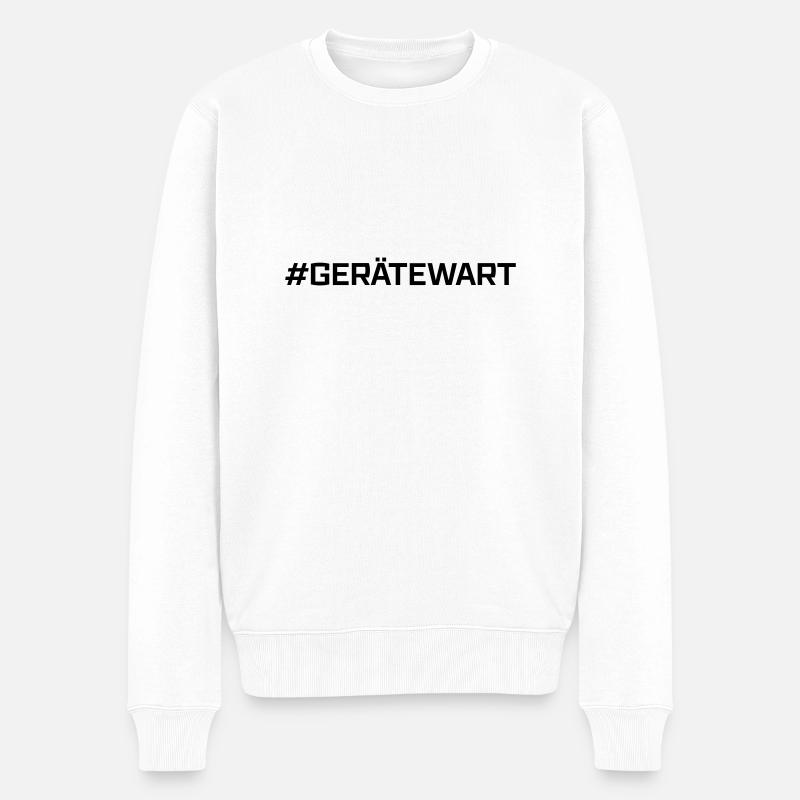 #Gerätewart - Männer Premium Bio Pullover - Weiß