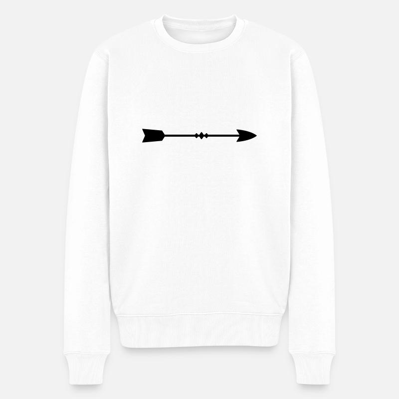 Flèche - Pull Premium bio Homme - blanc