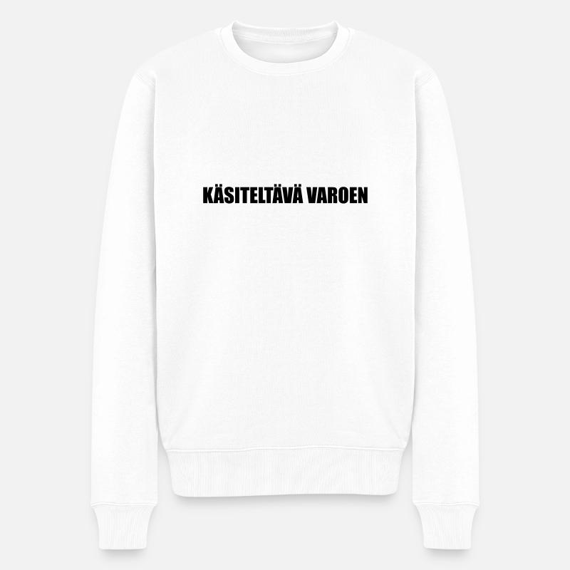 KasiteltavaVaroen - Männer Premium Bio Pullover - Weiß