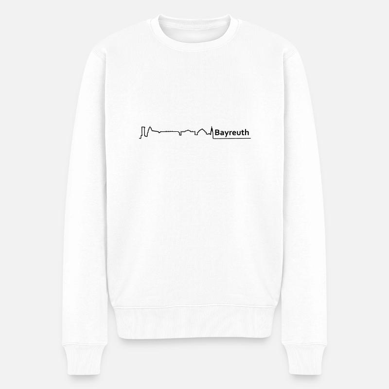 bayreuth horizon - Pull Premium bio Homme - blanc
