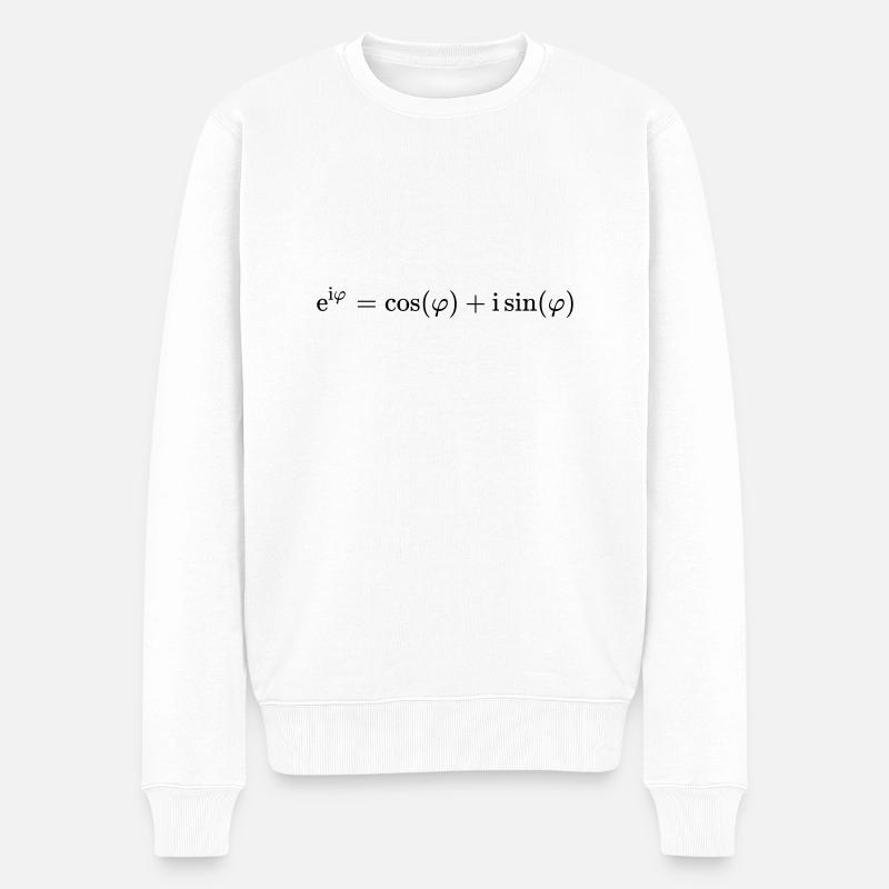 L'identité d'Euler - Pull Premium bio Homme - blanc