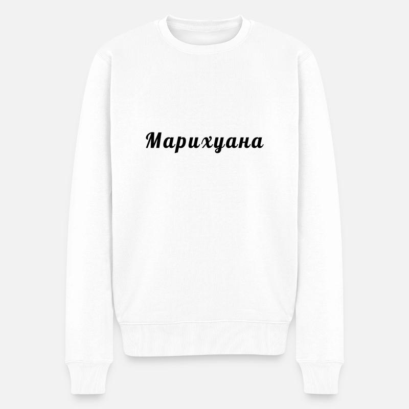 Russe - Pull Premium bio Homme - blanc