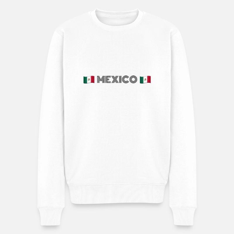 MEXICO - Pull Premium bio Homme - blanc