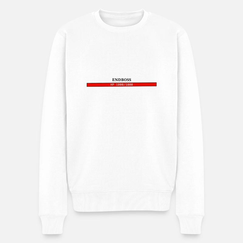 FINAL BOSS - Pull Premium bio Homme - blanc