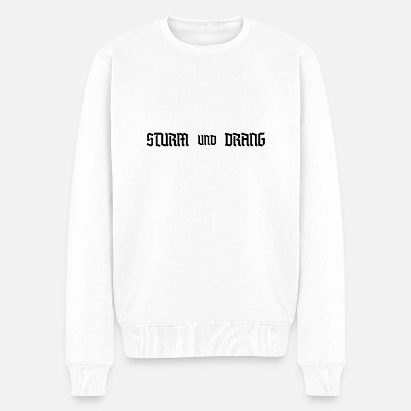 Sturm und Drang - Pull Premium bio Homme - blanc