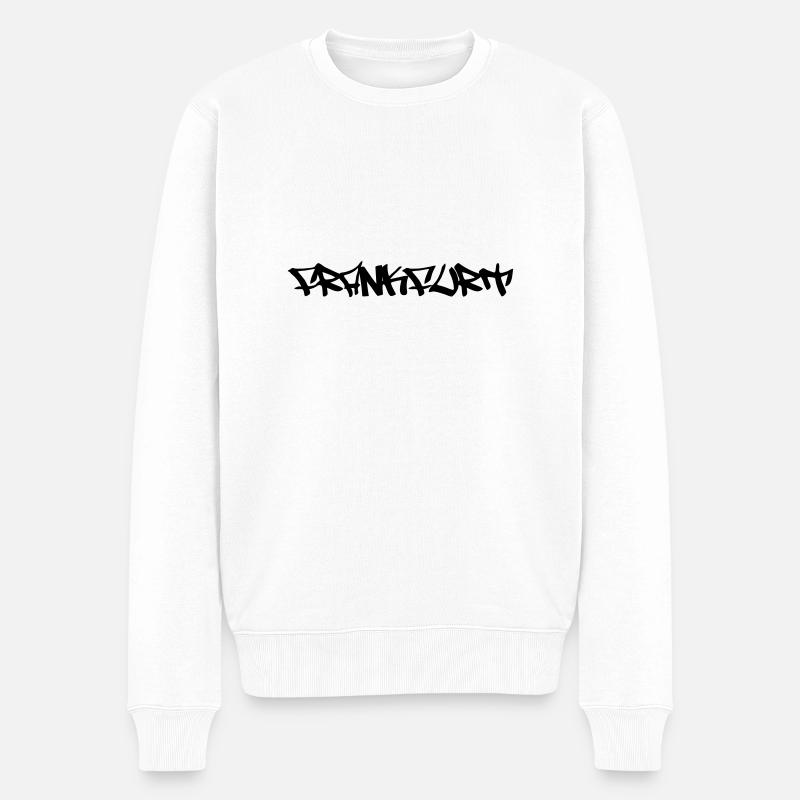 Frankfurt - Männer Premium Bio Pullover - Weiß