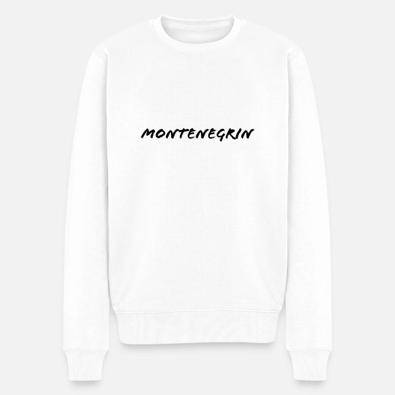 Monténégrin - Pull Premium bio Homme - blanc
