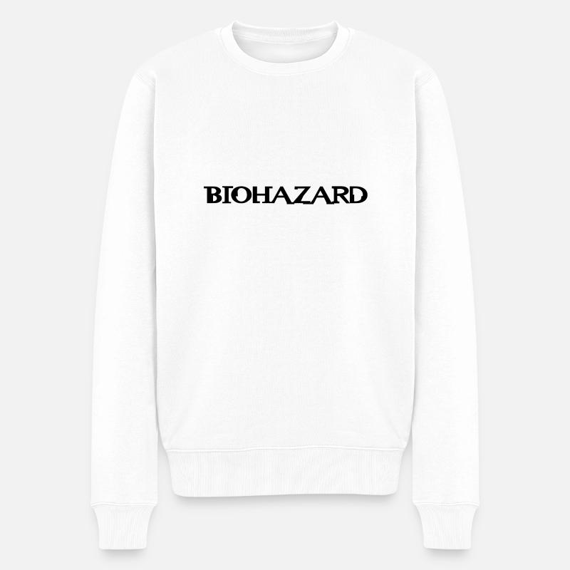 Biohazard__V004 - Männer Premium Bio Pullover - Weiß