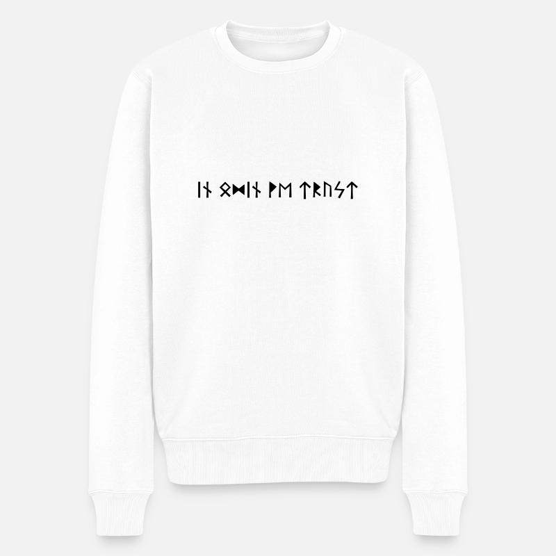 Dans Odin We Trust - Pull Premium bio Homme - blanc