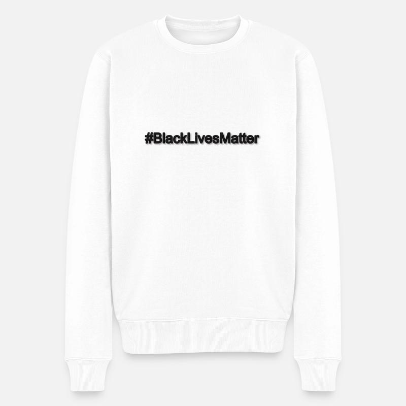 Black Lives Matter noir - Pull Premium bio Homme - blanc