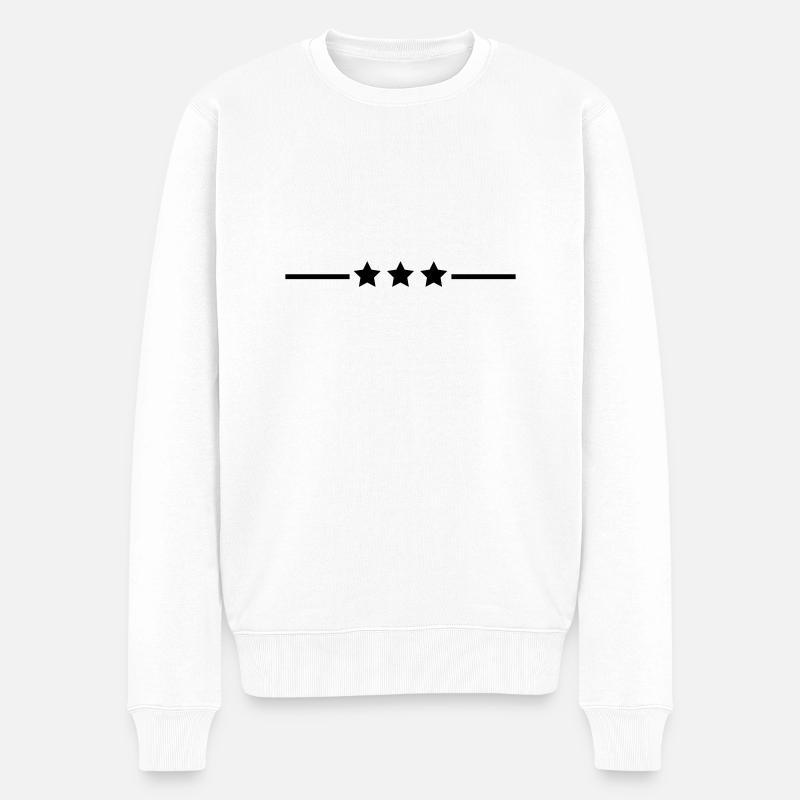 Étoiles - Pull Premium bio Homme - blanc