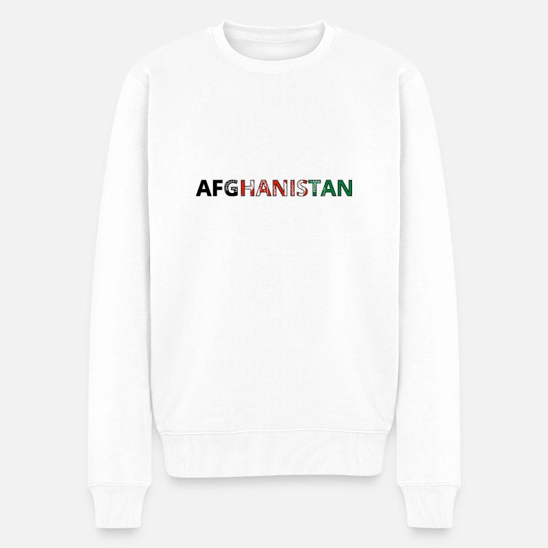 Drapeau Afghanistan - Pull Premium bio Homme - blanc