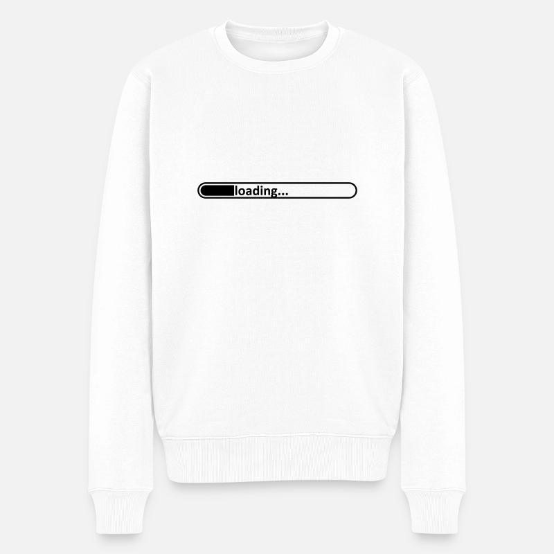 Loading bar / / loading / / / / Load loads / / - Men's Premium Organic Jumper - white
