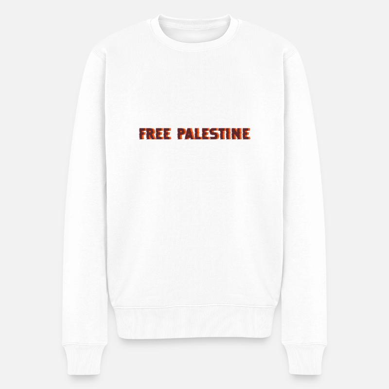 Palestine libre - Pull Premium bio Homme - blanc