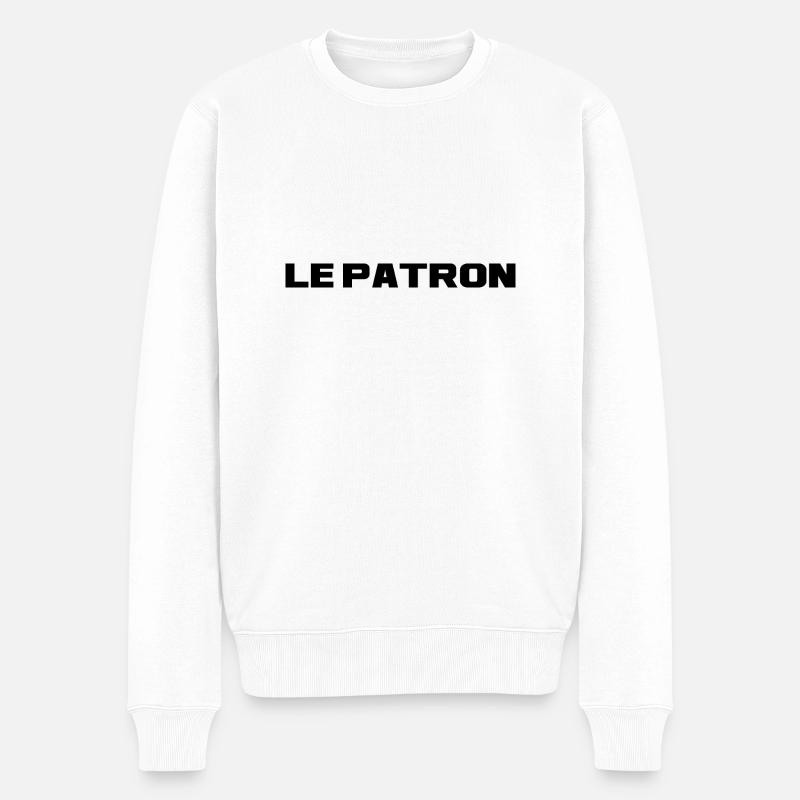 Le patron - Pull Premium bio Homme - blanc