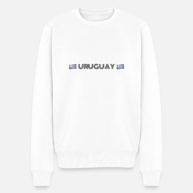 URUGUAY - Pull Premium bio Homme - blanc