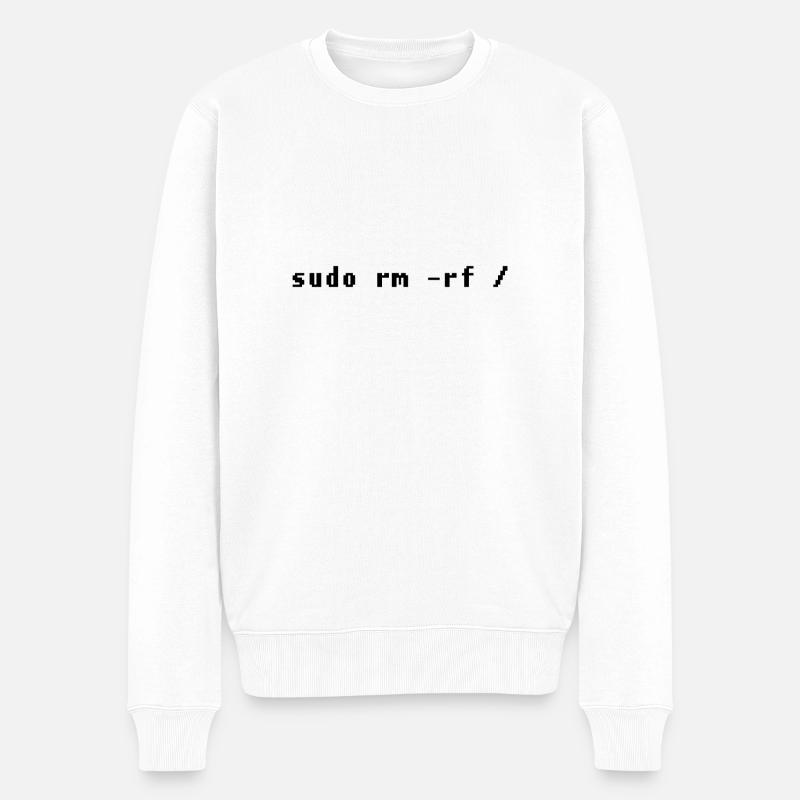 Funny Linux Admin Design - Men's Premium Organic Jumper - white