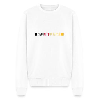 Made in Germany - Men's Premium Organic Jumper - white - Front - Thijin (182cm)