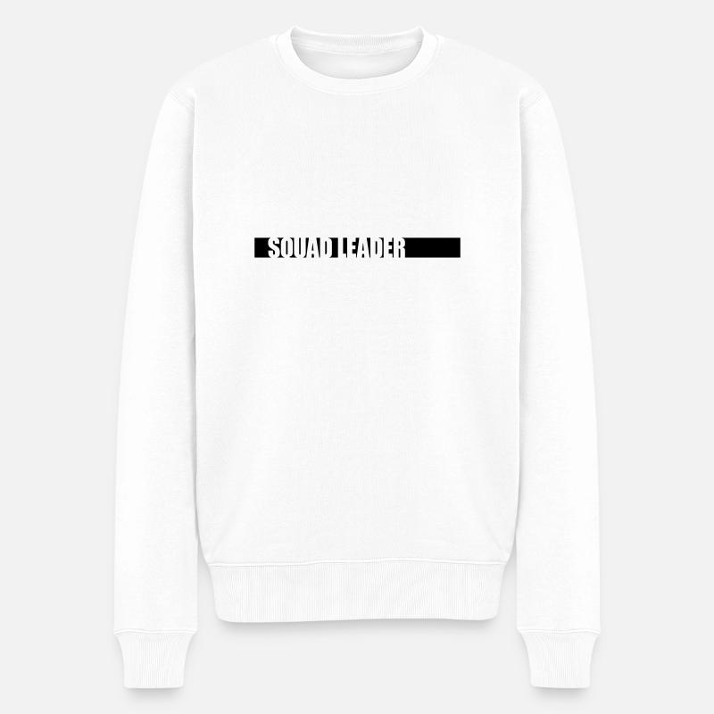 Leader Squad Strip Team - Men's Premium Organic Jumper - white