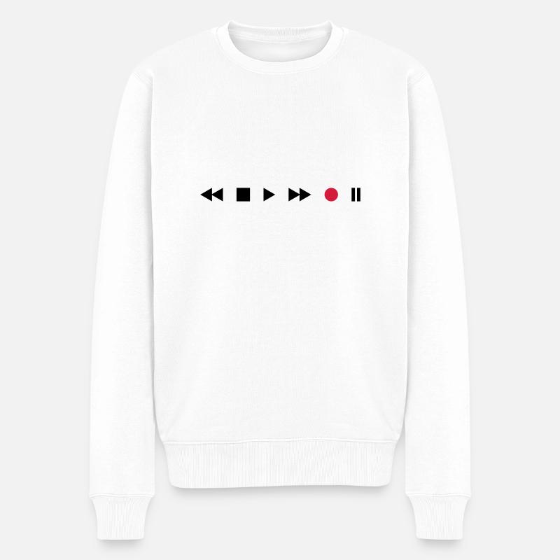 Lecteur de cassettes - Pull Premium bio Homme - blanc