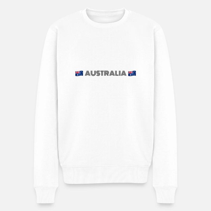 AUSTRALIA - Pull Premium bio Homme - blanc