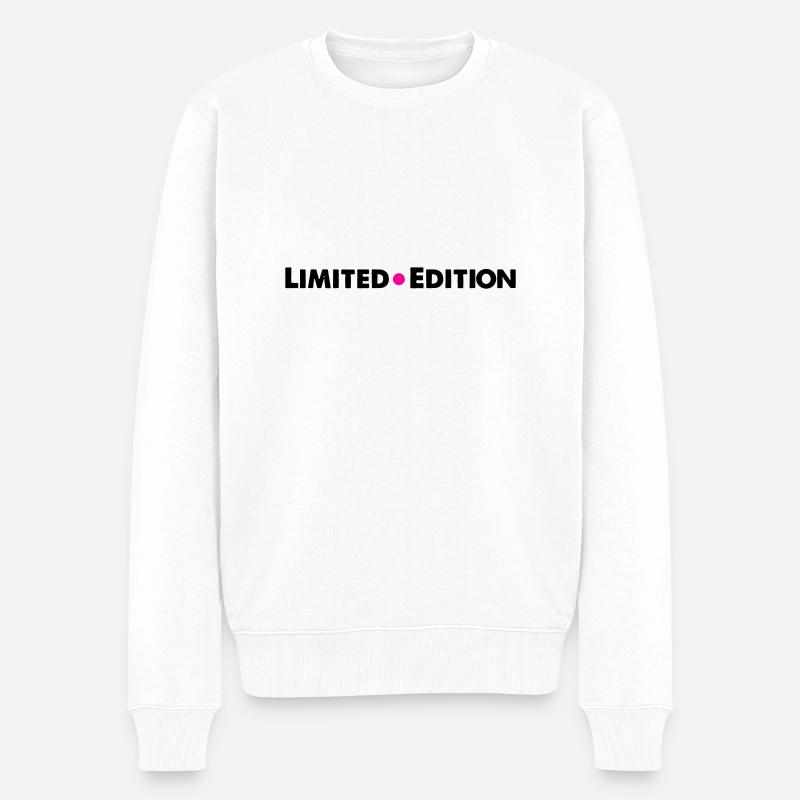 limited edition - Männer Premium Bio Pullover - Weiß