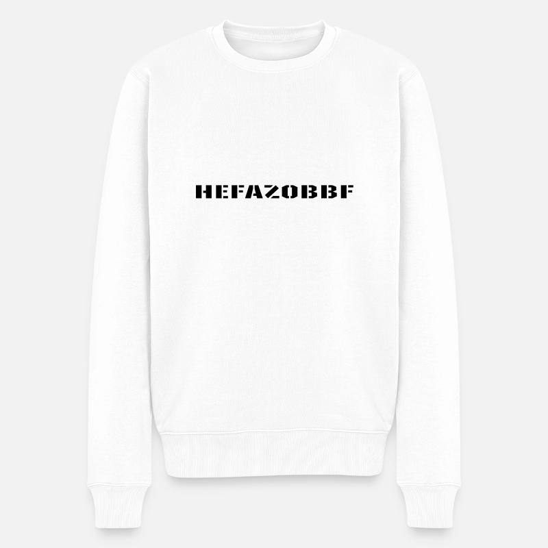 fellforst_hefazobbf - Männer Premium Bio Pullover - Weiß