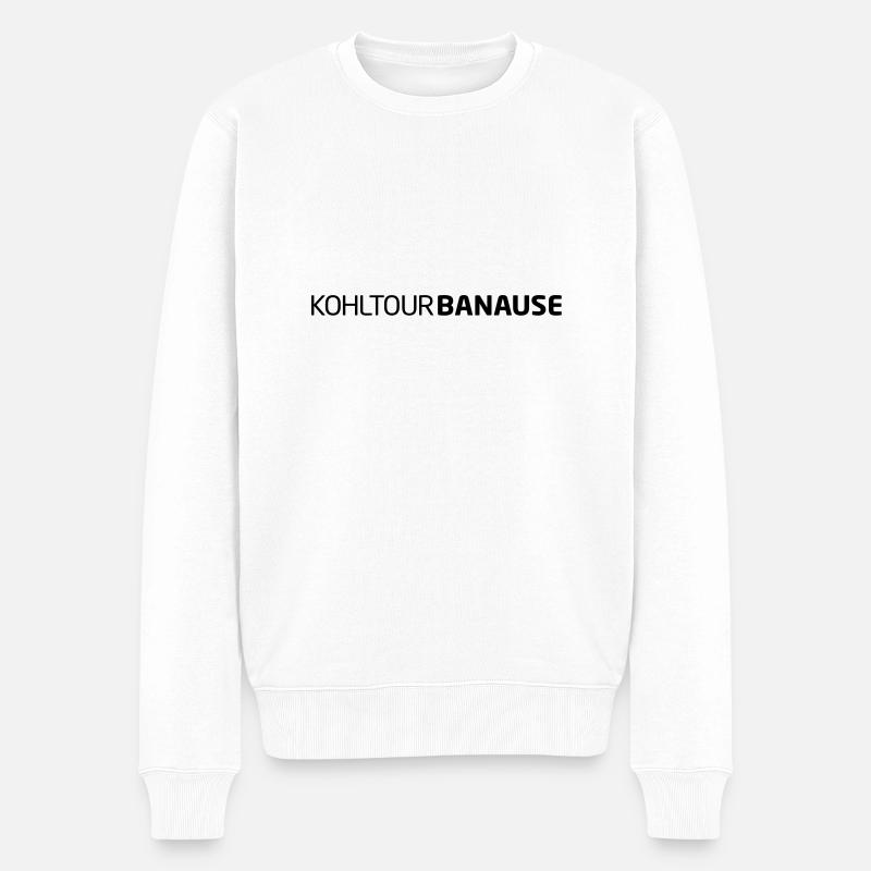 kohltourbanause (1c) - Männer Premium Bio Pullover - Weiß