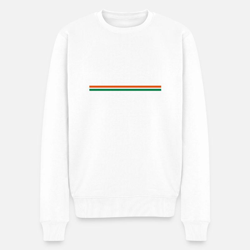 striche - Pull Premium bio Homme - blanc