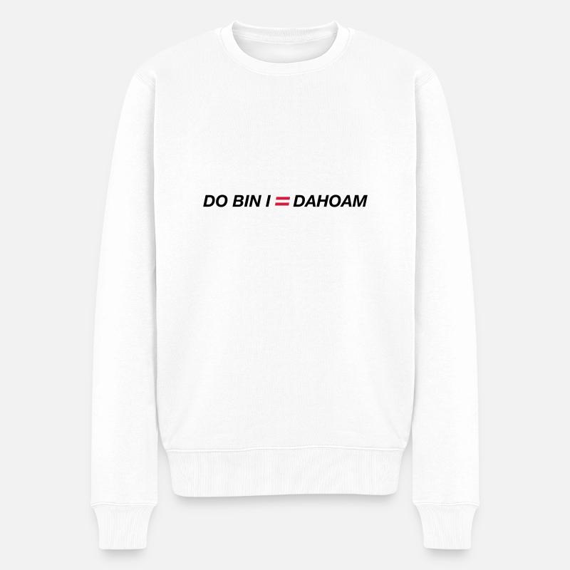 do bin i dahoam 01 - Pull Premium bio Homme - blanc