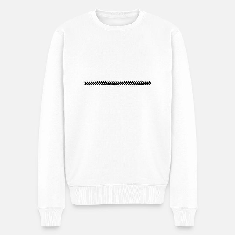 linie_cool__f1 - Pull Premium bio Homme - blanc