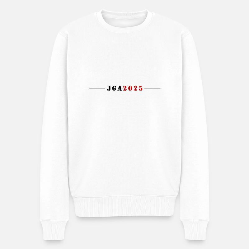 JGA 2025 - Männer Premium Bio Pullover - Weiß